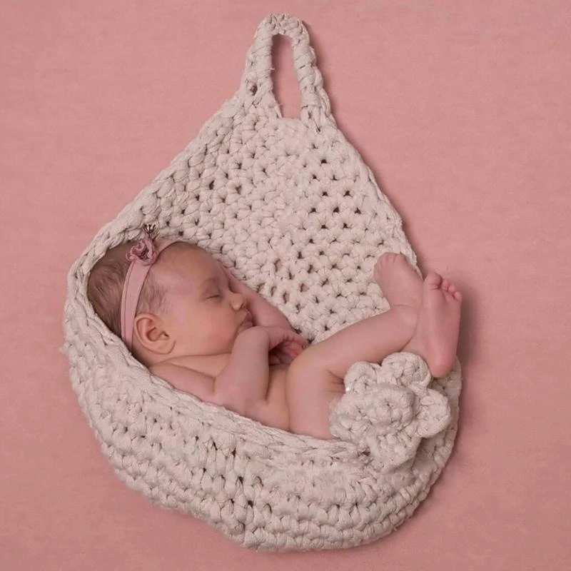 

J15U Photography Hammock Hanging Bed for Newborn Boys Girls Swing Basket Baby Gift