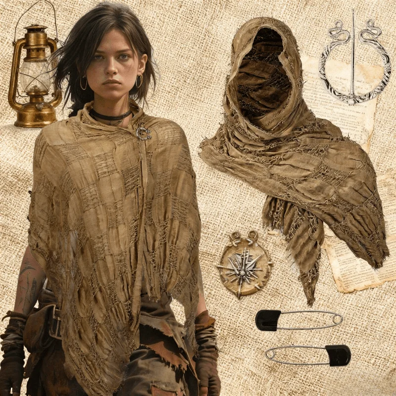 

Женская одежда: винтажная шаль с бахромой, универсальный повседневный шарф