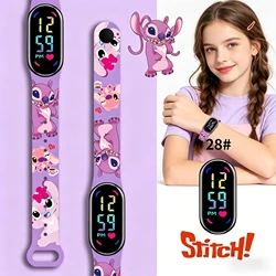 Stitch Children Watches Girls Waterproof Sport Touch Screen Watch for Women Waterproof Digital Clock Bracelet Gifts