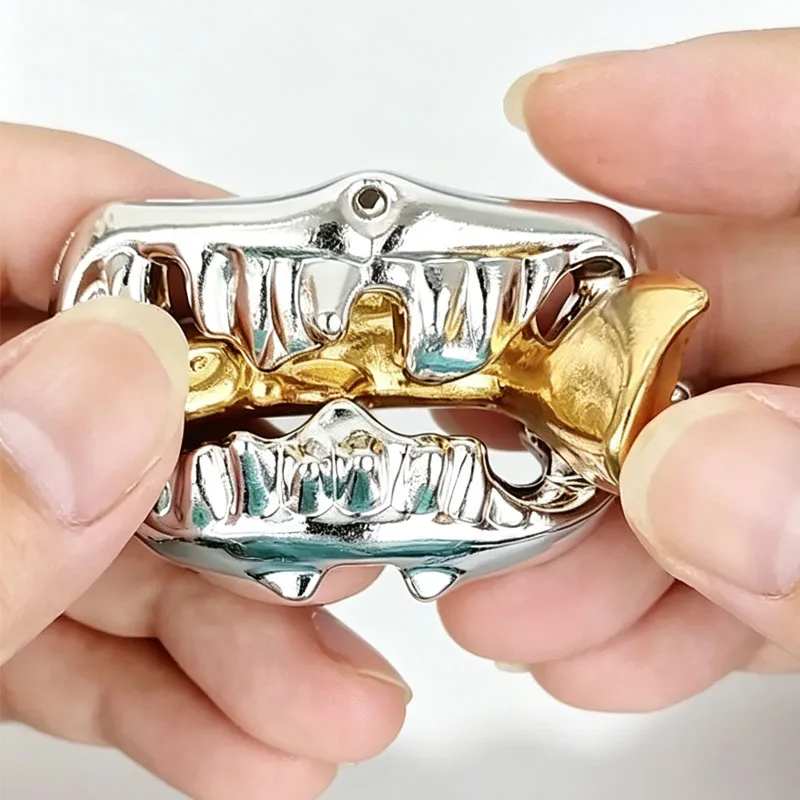 Cast Shark Mouth Escape Metal Disentanglement Puzzles for Adults & Kids IQ Logic Training Brain Teaser Mind Challenge Toys
