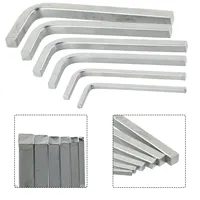 6Pcs L-Shape Square Head Wrench Square Key 4Point Wrench Screwdriver Set Hand Tools 3mm/4mm/5mm/6mm/7mm/8mm/10mm