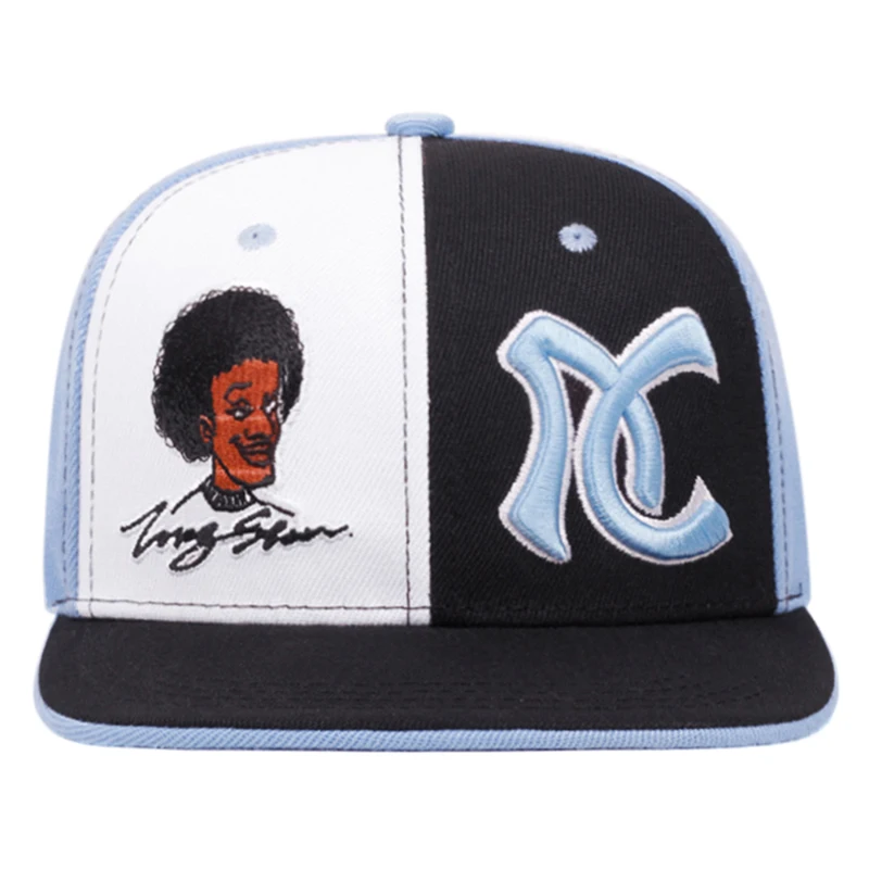 2026 New Flat Edge Hat AC Embroidered Color blocked Baseball Hat Daily Commuter Decoration Hat Sunshade Hat Unisex Hip Hop Hat
