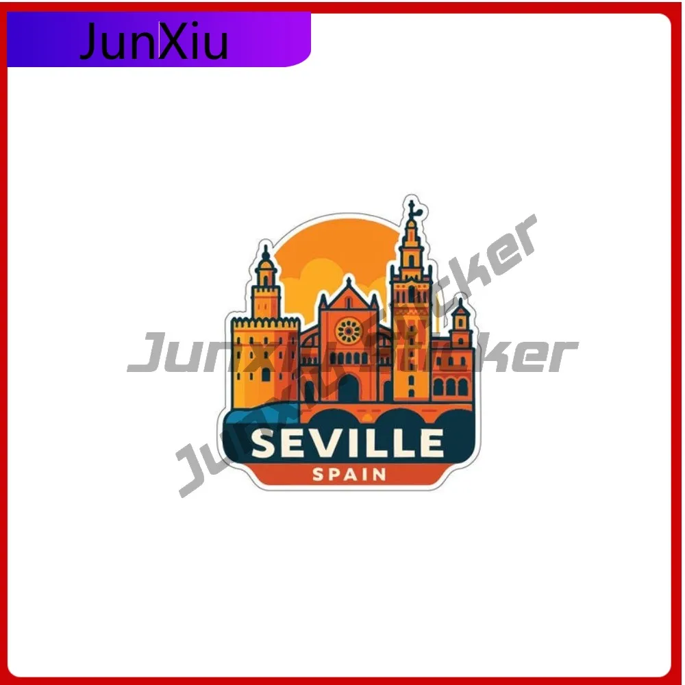

Seville Spain City Travel Vacation Sticker Accessories Scratch-proof Exterior Vinyl Decal Custom Decals Car Decoration Accessori