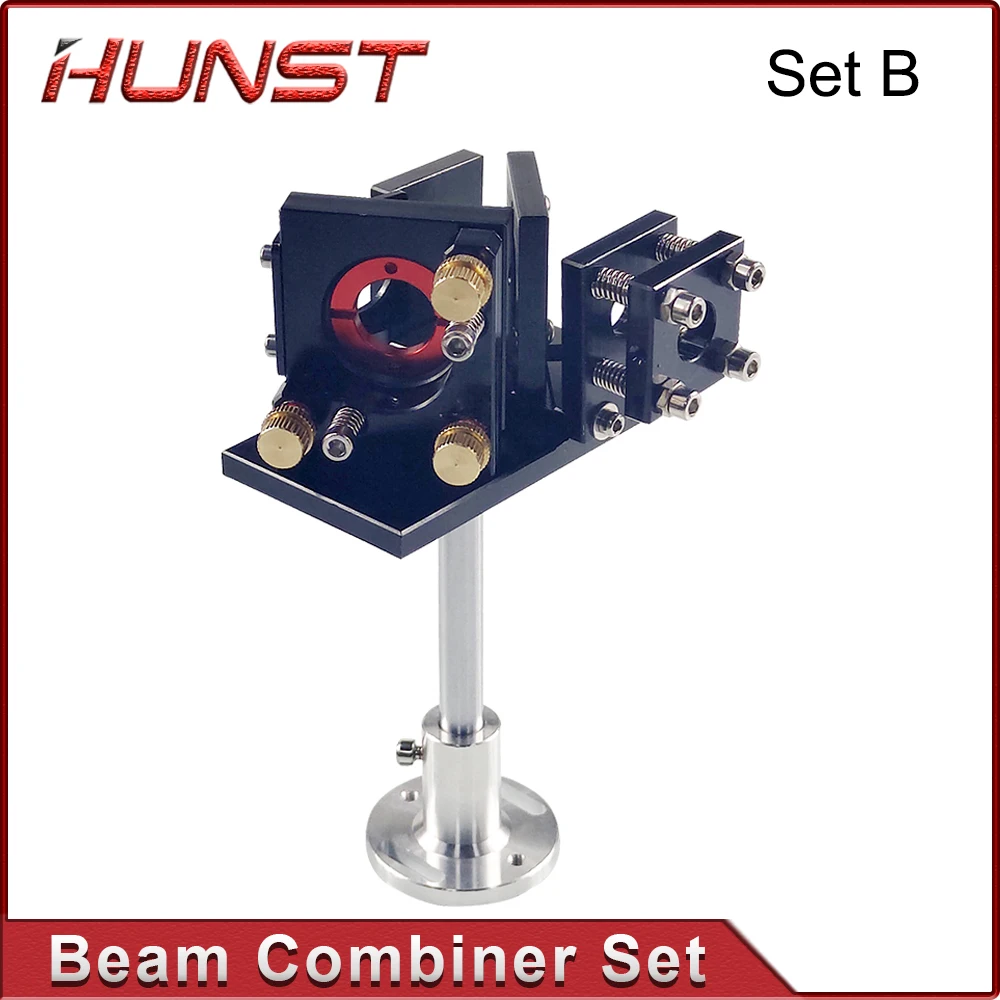 Hunst Beam Combiner Set 25mm Laser Beam Combiner +Mirror Mount + Laser Red Pointer for CO2 Laser Engraving Cutting Machine.