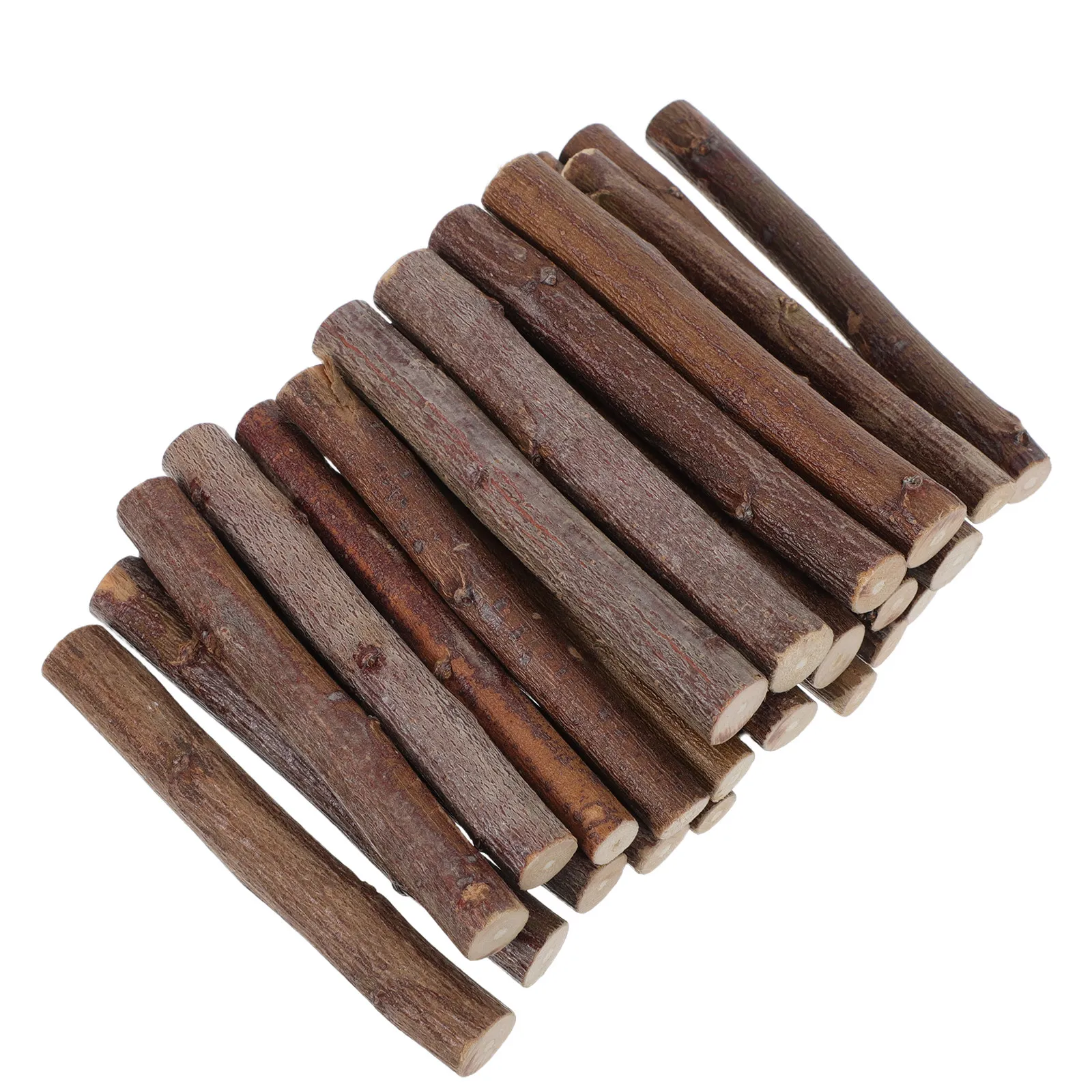1Set Wooden Rustic Sticks Craft Twig 8Cm 0.3-0.4 Inch Diameter Natural Wood Sticks for DIY Holiday Decorations Wedding Rustic