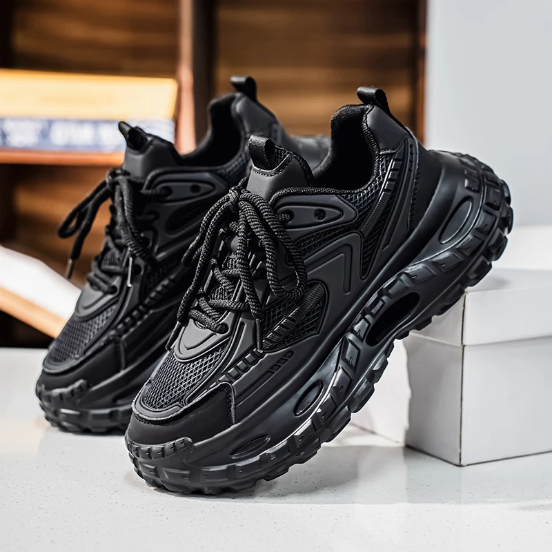 Men's Luxury Sneakers Casual Lace up Trainer Race Shoes Fashion Loafers Running Shoes Tenis Male Comfortable Walking Footwear