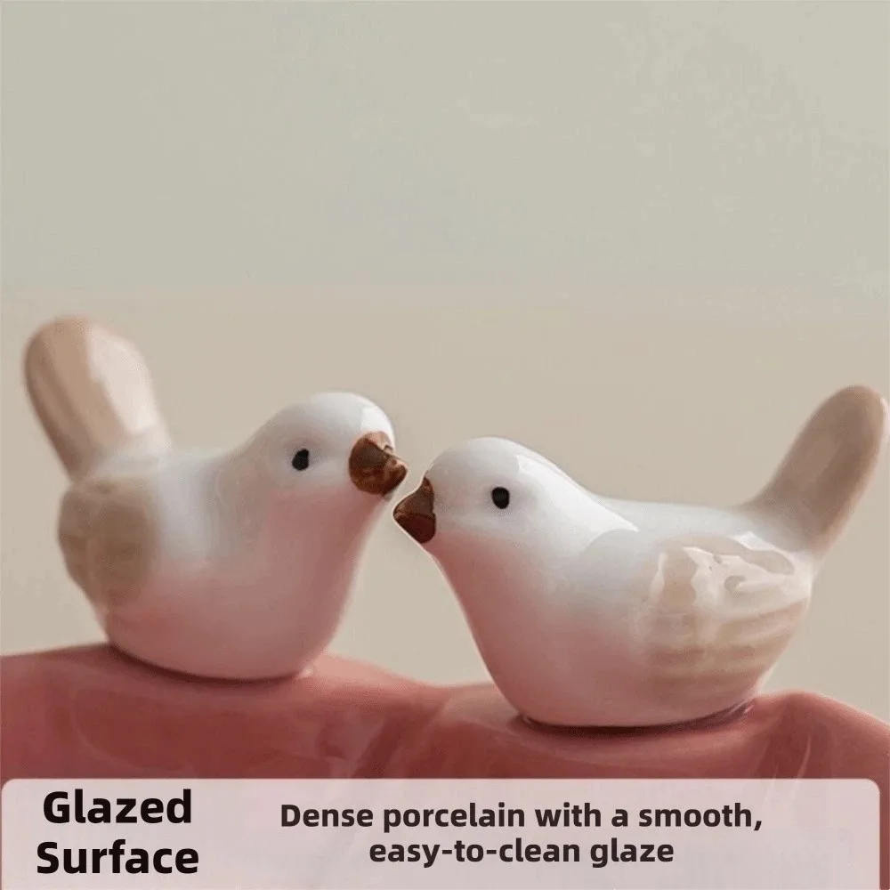Decorative Handmade Bird Shaped Pastry Plate Cute Exquisite Tea Snack Fruit Tray Floral Necklace Ring Storage Tray Bedroom