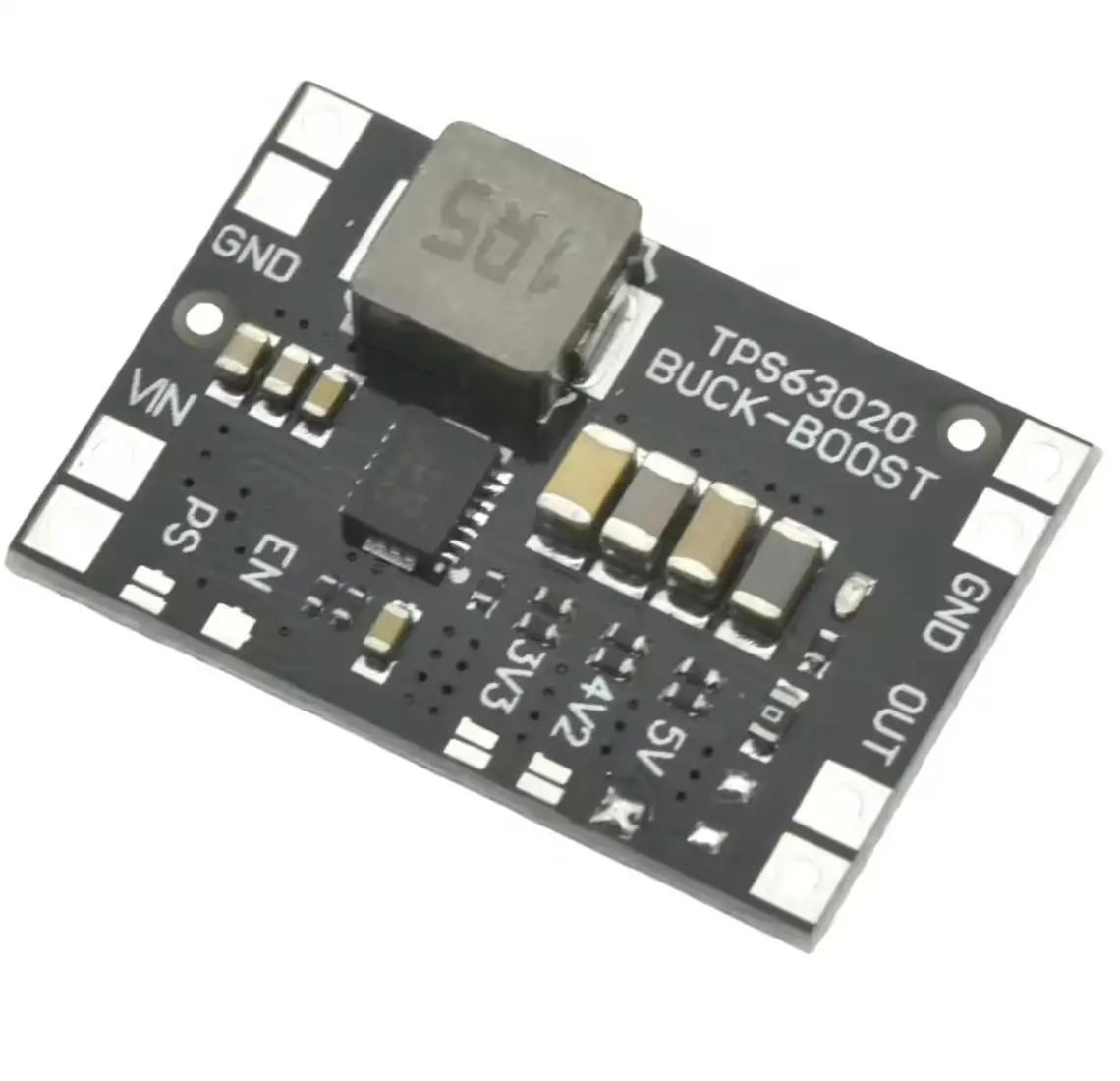 TPS63020 3.3V 4.2V 5V Lithium Battery Automatic Boost Buck Step Up Down Module XL63020 Microcontroller Power Low Ripple