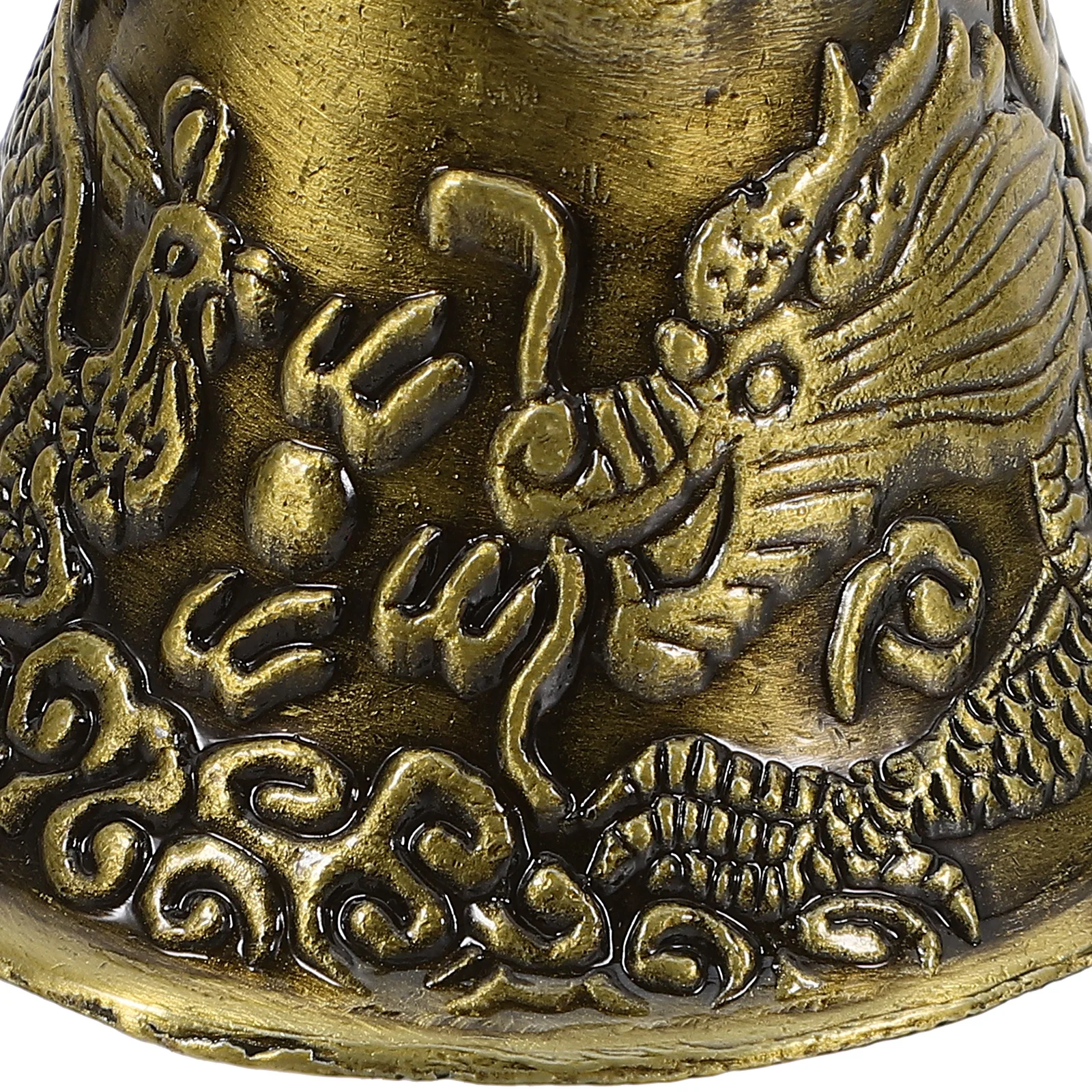 4 قطعة أجزاء رنين الرياح التنين فينيكس أجراس معدنية صغيرة لصياغة قلادة ديكور خارجية أجراس عتيقة حرفية