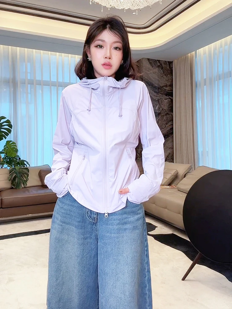 

Куртка ME Homeyang Luxury Casual с защитой от солнца, из оригинальной пряжи, с воротником-стойкой, универсальная повседневная верхняя одежда