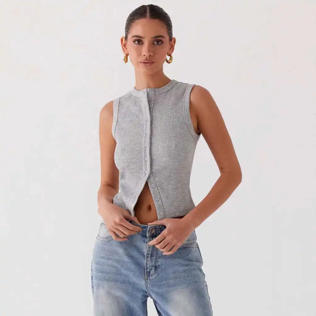 

Women's Slimfit Short Sleeve T-shirt with Buckle Design Fashionable And Stylish Cotton Top for Younger Women under 17