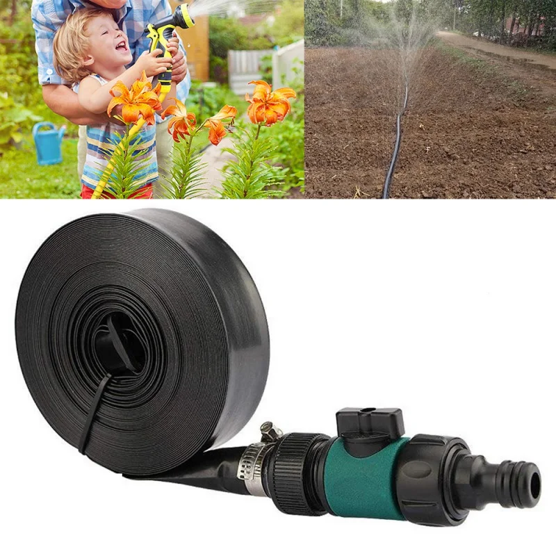 

Garden Greenhouse Vegetable Irrigation Drip Irrigation Perforated Water Supply Pipe PE Black Sprinkler Set Micro-Spraying Hose