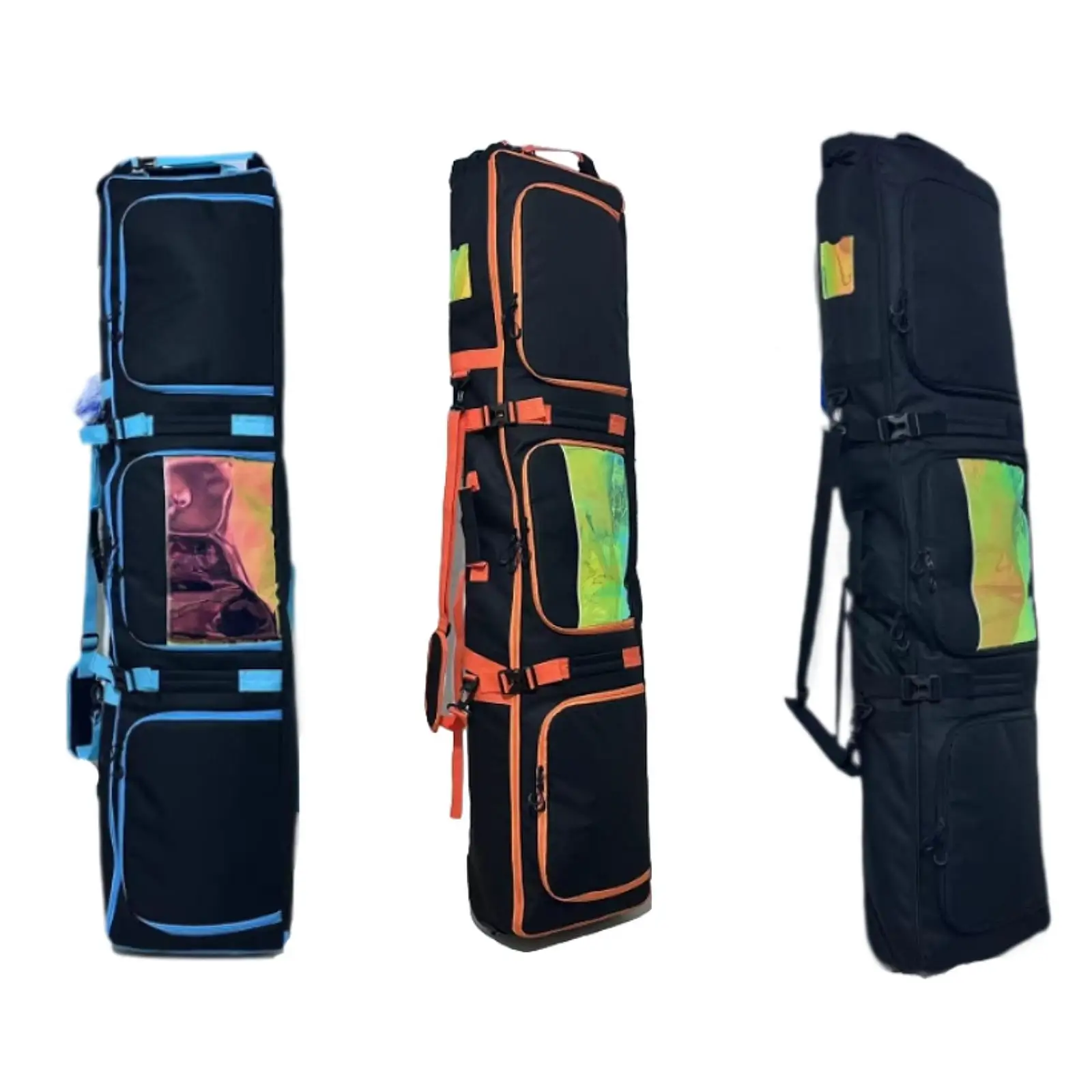 Snowboard Bag for Adults for Air Travel Rolled up Top Wheeled Adjustable Length Ski Bag Ski Equipment Bag Snowboard Backpack