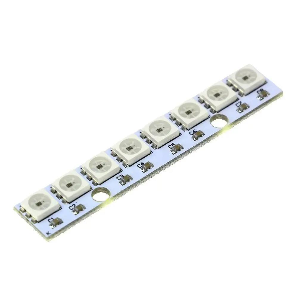 8 Channel WS2812 WS2812B WS 2811 5050 RGB LED Lamp Panel Module 5V 8-Bit Rainbow LED Precise