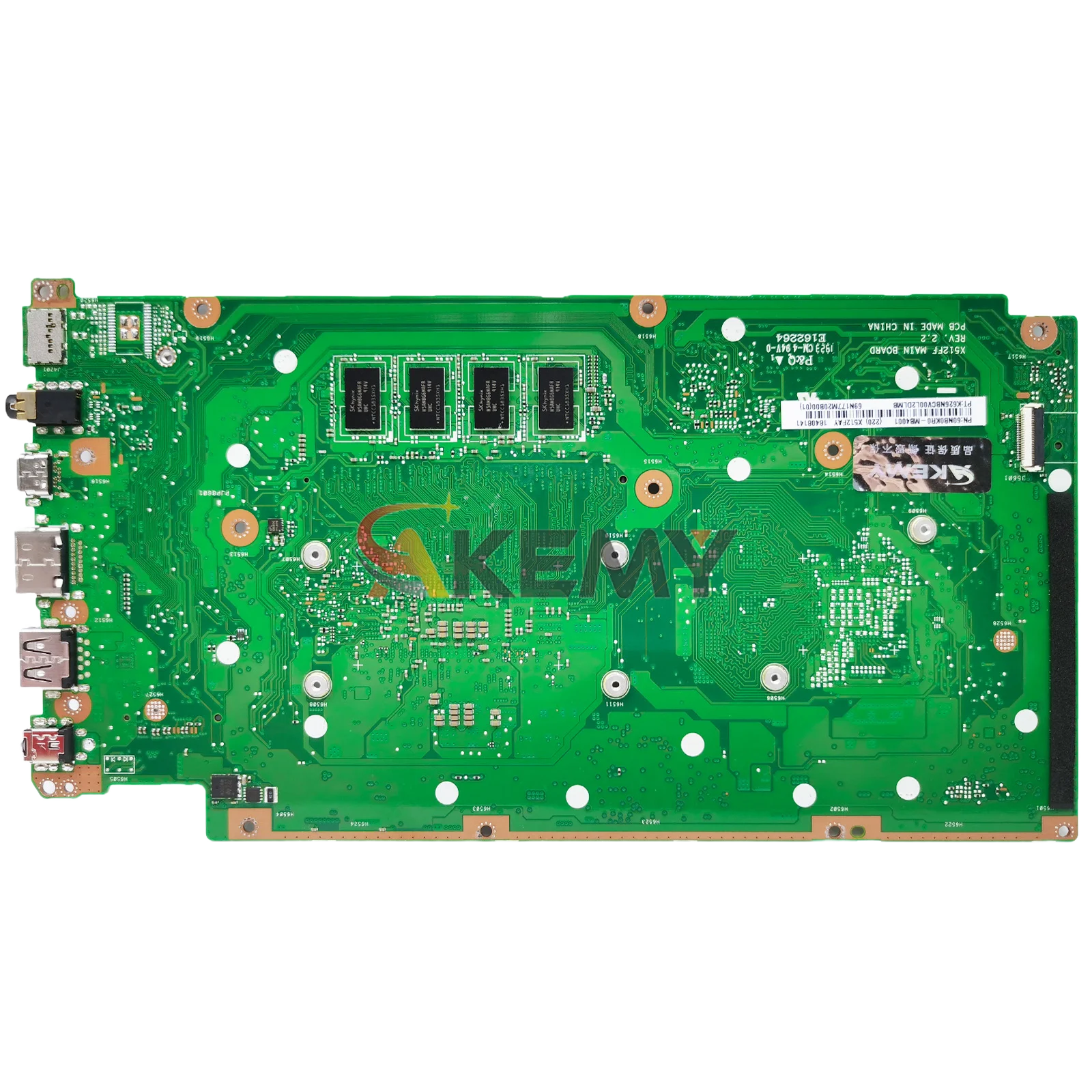 X512FA اللوحة الأم للكمبيوتر المحمول ASUS X512FJG X512FJ A512F S512F X512FB X512FL K512F V512F X512FF X512F اللوحة الرئيسية مع وحدة المعالجة المركزية I3 I5 I7