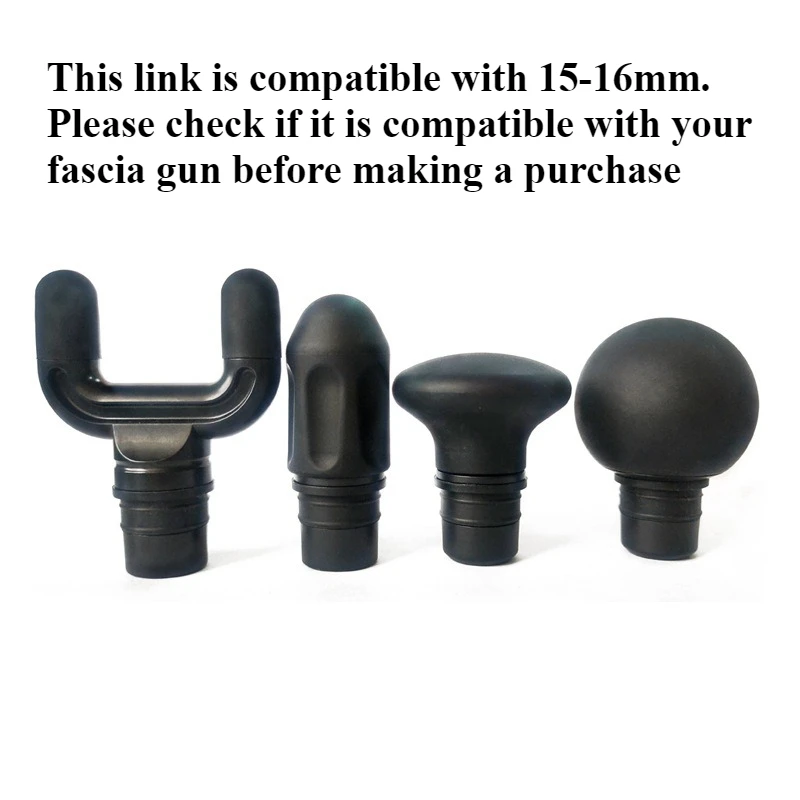 Various 15-16MM Fascia Gun Massage Heads Silicone Pain Soft Head Leg Muscle Relaxed Shoulder Fitness Equipment Replacement BallS