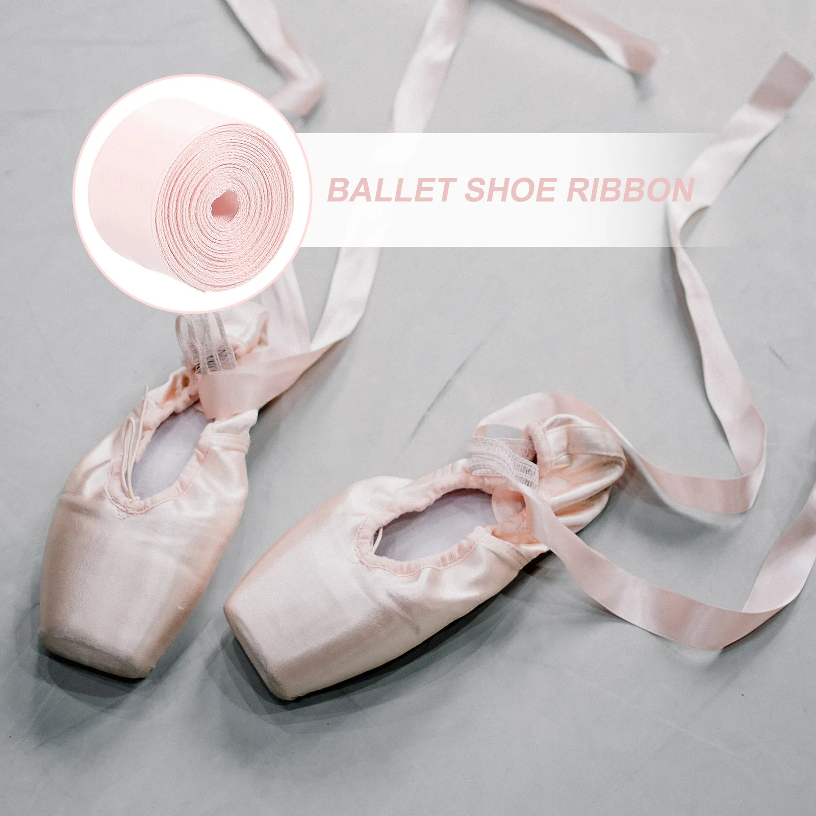 

Satin Shoe Ribbon for Ballet Dancing Shoes 1 Roll Pink Ribbon for Women Girls Pointed Flat Shoes Comfortable Fade Resistant