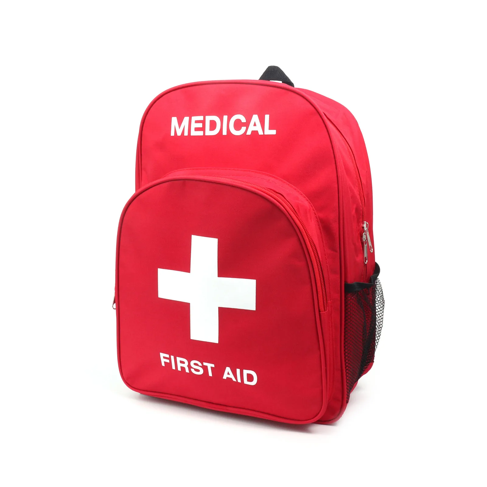 

Red Emergency Bag First Aid Backpack Empty Medical Treatment First Responder Trauma Bag for Preschool Child Care Center Daycar