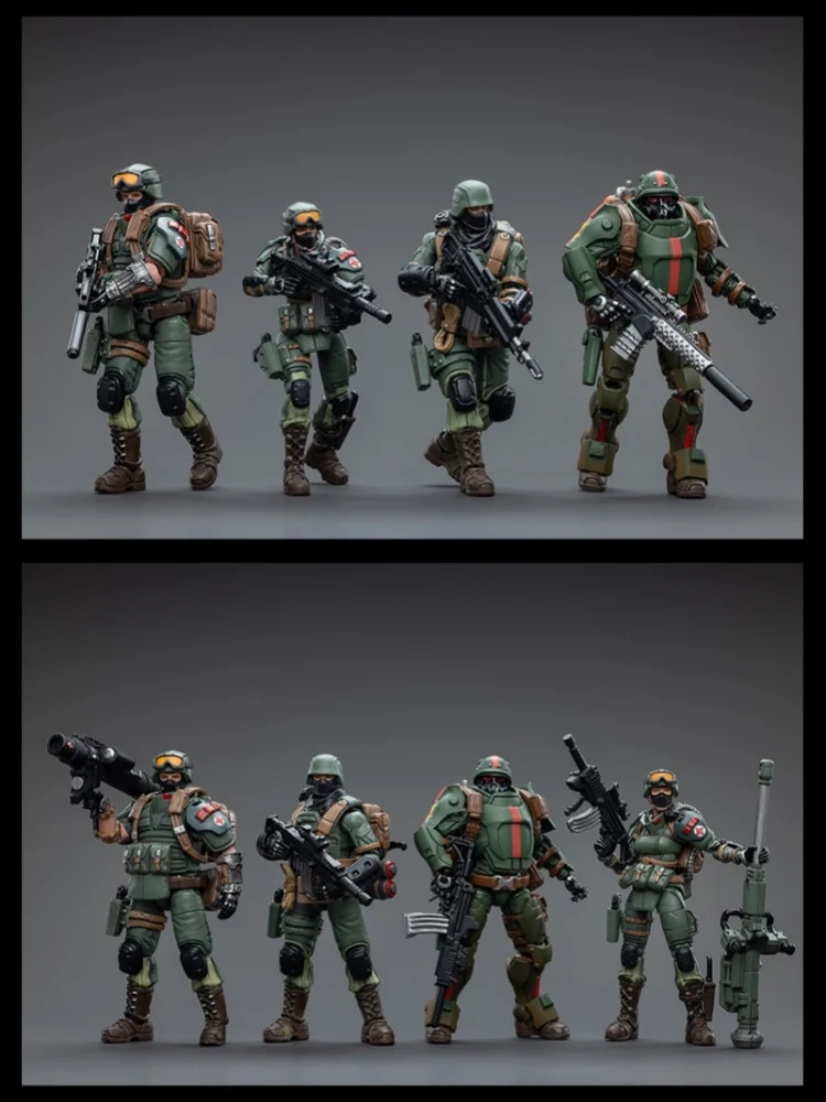 Joytoy&Infinity Heavy Armor Team Hunter 1:18 bewegliche Actionfigur zum Sammeln, gepanzertes Trooper-Modellspielzeug