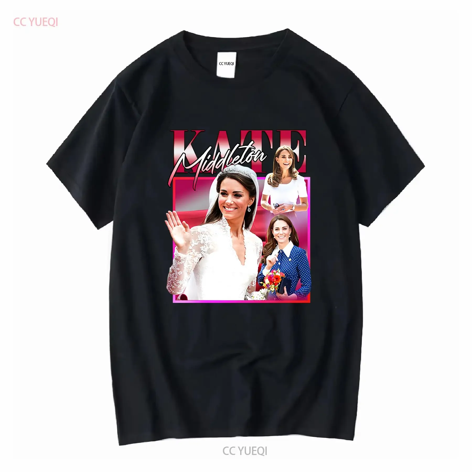 KATE MIDDLETON Homage T shirt For Royal Family Fans Retro With vintage Washed Soft Comfortable Stylish homme Unisex graphic