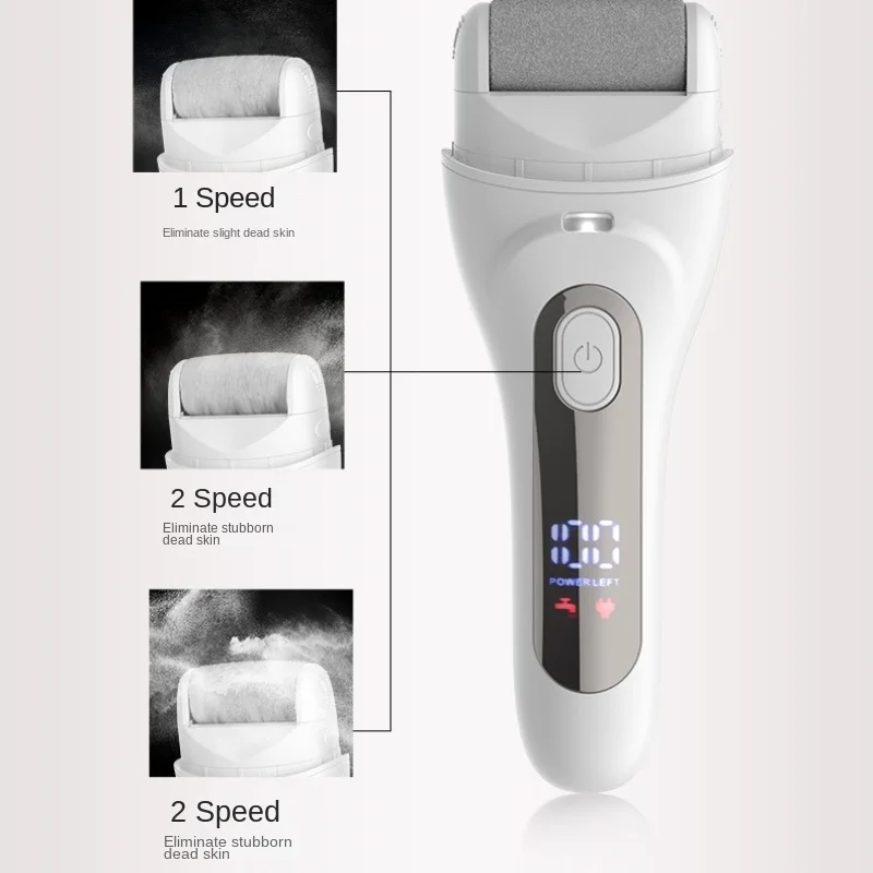 New Cross-border Electric Foot Grinder Dead Skin Excicure Light Digital Display Peeling Machine Callouse and Foot Waterproof