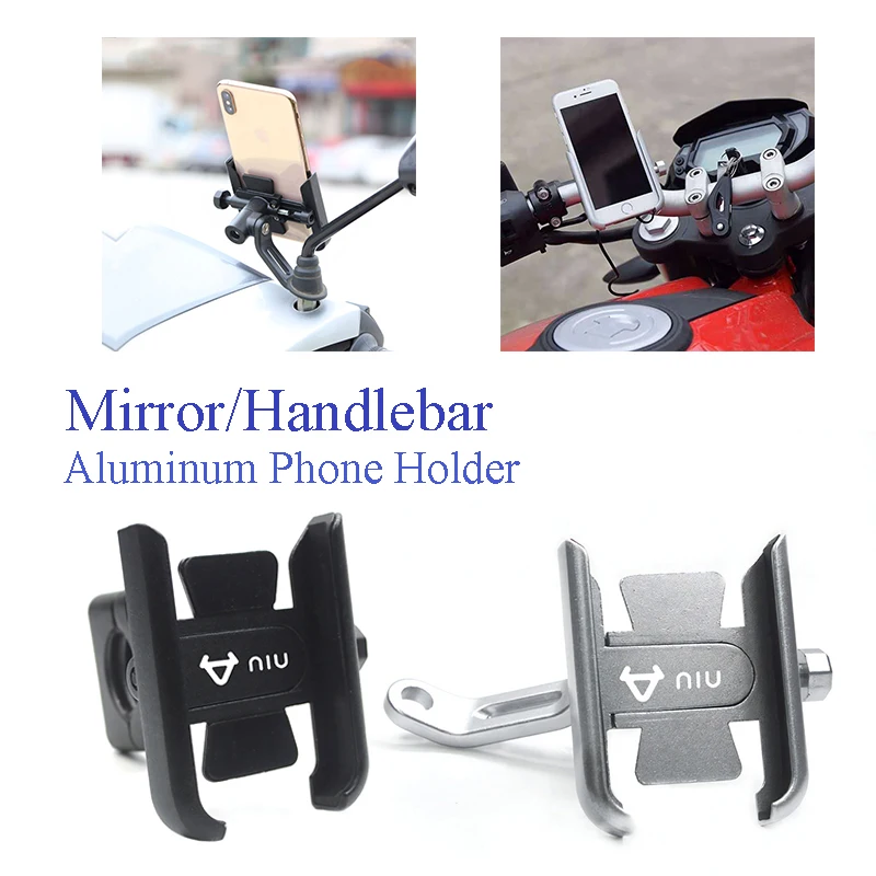 

Мотоциклетное крепление для телефона из алюминиевого сплава для держателя телефона NIU N1 N1S M1 U1 M+ NG US U+ UQI U+B Kqi2 Kqi3 Pro Nqi B14 Аксессуары