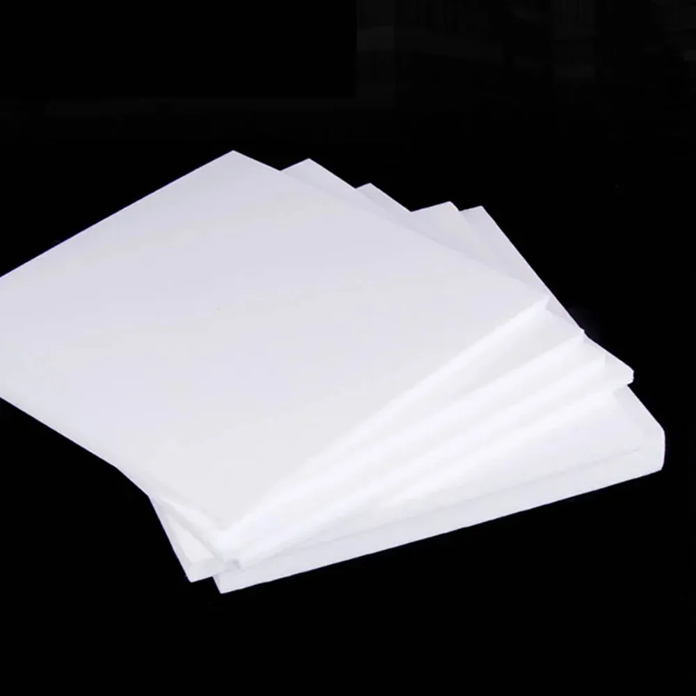 0.2-30mm White PTFE Board PTFE Sheet Plate Block Polytef Plate Anti-Corrosion Machining Model Processing Materials Multiple Size