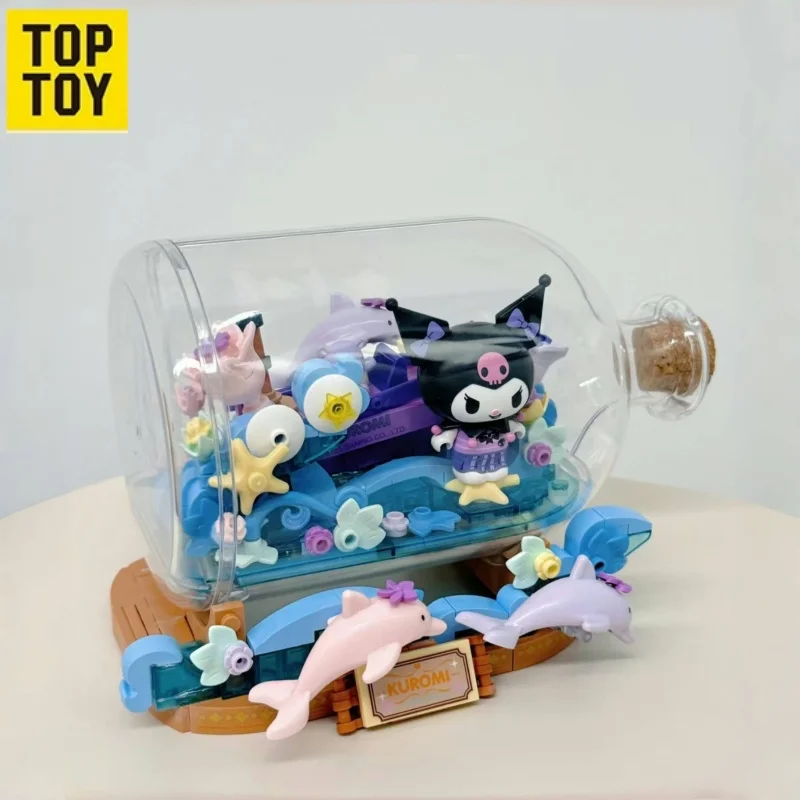บล็อกตัวต่อ TOPTOY Sanrio Kuromi Secret Realm Elf Series Cinnamoroll อนุภาคขนาดเล็กเด็กผู้หญิงประกอบของเล่นชุดวันหยุดของขวัญ