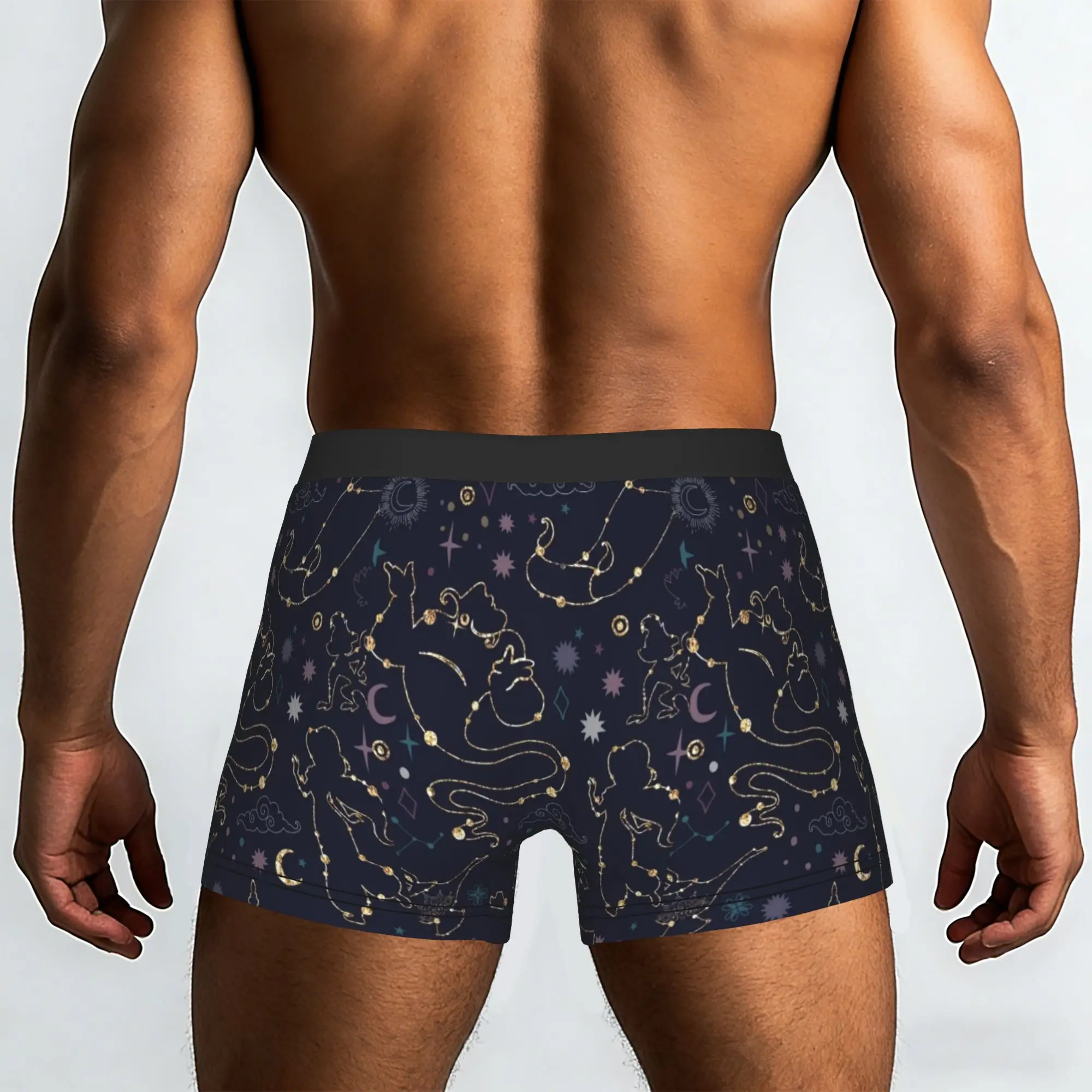 Customized Cute Cartoon A-Aladdin Boxer Shorts For Homme 3D Printed  Underwear Panties Briefs Soft Underpants