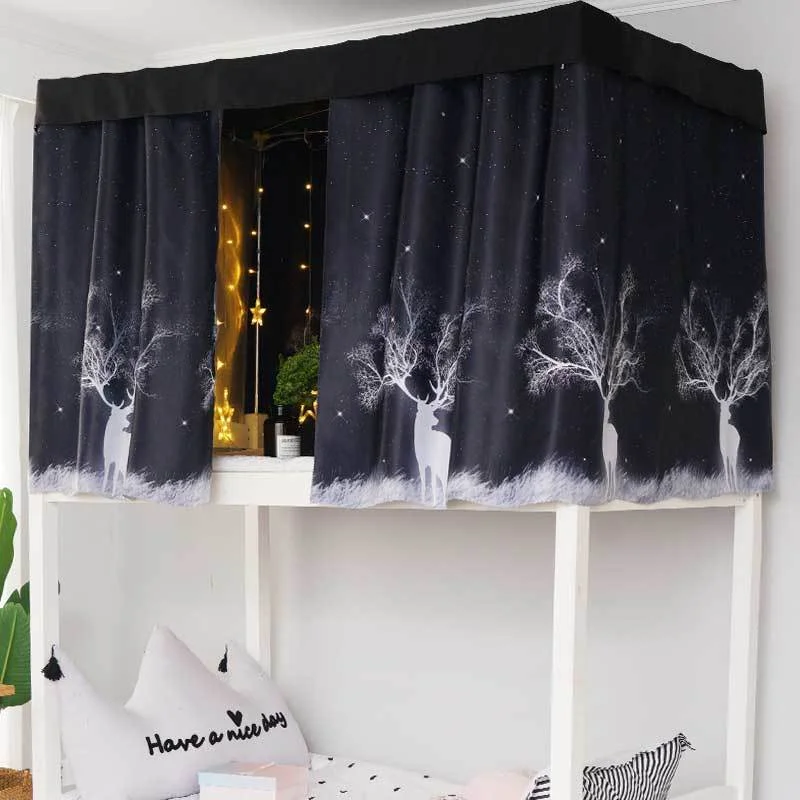 

Занавеска для кровати, солнцезащитный козырек для общежития, студенческая спальня, двухъярусная кровать, верхняя двухъярусная нижняя кровать, декоративная ткань, солнцезащитный козырек для мужчин и