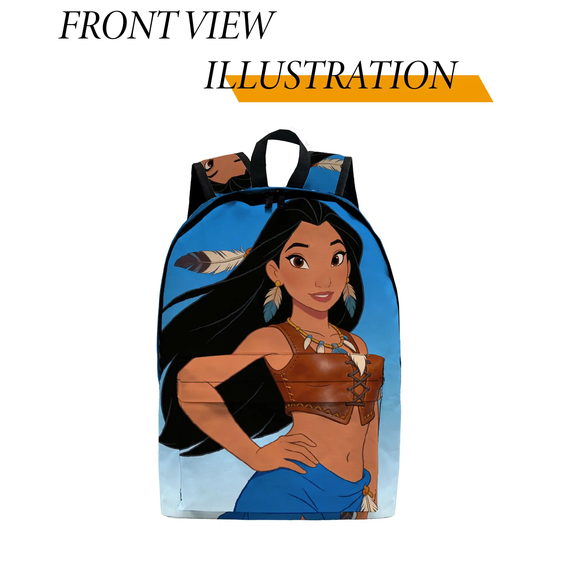 

1pc Moana Backpack, Fashionable and Simple, Unisex, Large Capacity, High-Quality Gift