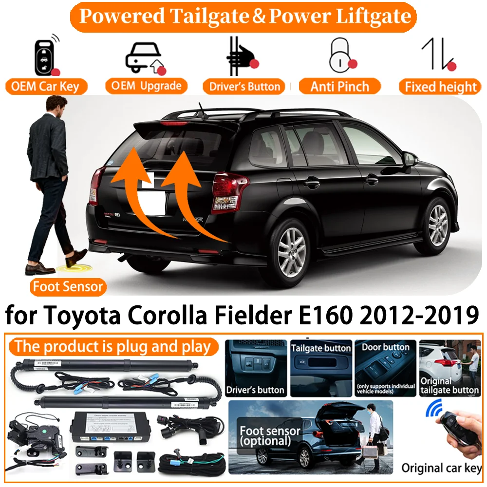 

ZhuCamX Car OEM Smart Powered Tailgate system for Toyota Corolla Fielder E160 2012-2019 Automatic Electric Power Tailgate kit