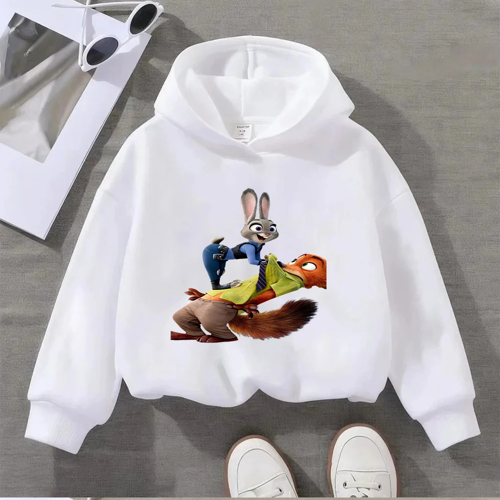 ديزني زوتوبيا جودي هوبس نيك وايلد للجنسين هوديي للأطفال البالغين عارضة البلوز الكرتون فيلم الأزياء السترة #3