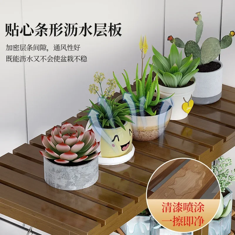 Entrance Flower Stand Indoor Shelf Multi-layer Hanging Basket Potted Plant Succulent Display Floor Dill Flower Stand