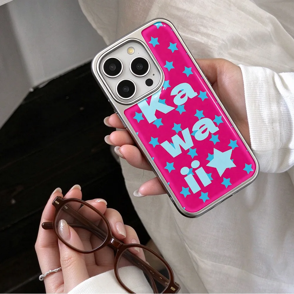HOT Luxury Phone Case for iPhone 18 17 16 15 14 13 12 11 Air Pro Max Plus Clear Soft Back Cover Pink Kawaii