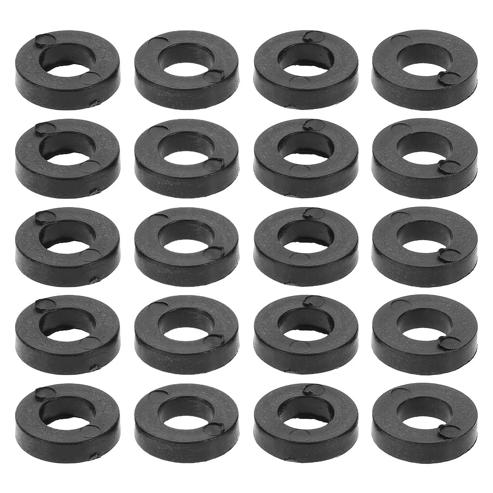 

100 Pcs Drum Washers Bass Gasket Parts Flat Screw Hardware Musical Instrument Accessories Plastic Black Snare Lug Replacement