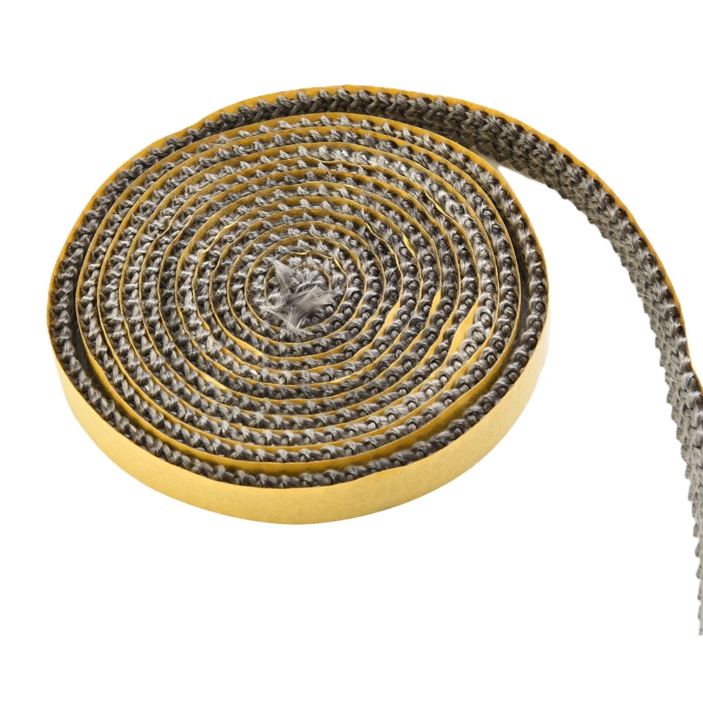 Gasket Cord Stove Door Fireplace Cord 3m-Fiberglass High Temperature Woodburner Sealing Rope Stove Door Fireplace Cord 10mm Wide