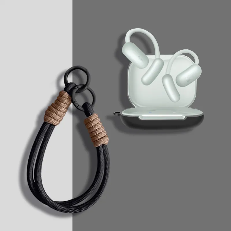 Suitable for Anker Soundcore AeroFit 2 Pro Silicone Wireless Bluetooth Earphone Protective Case with Lanyard view 4