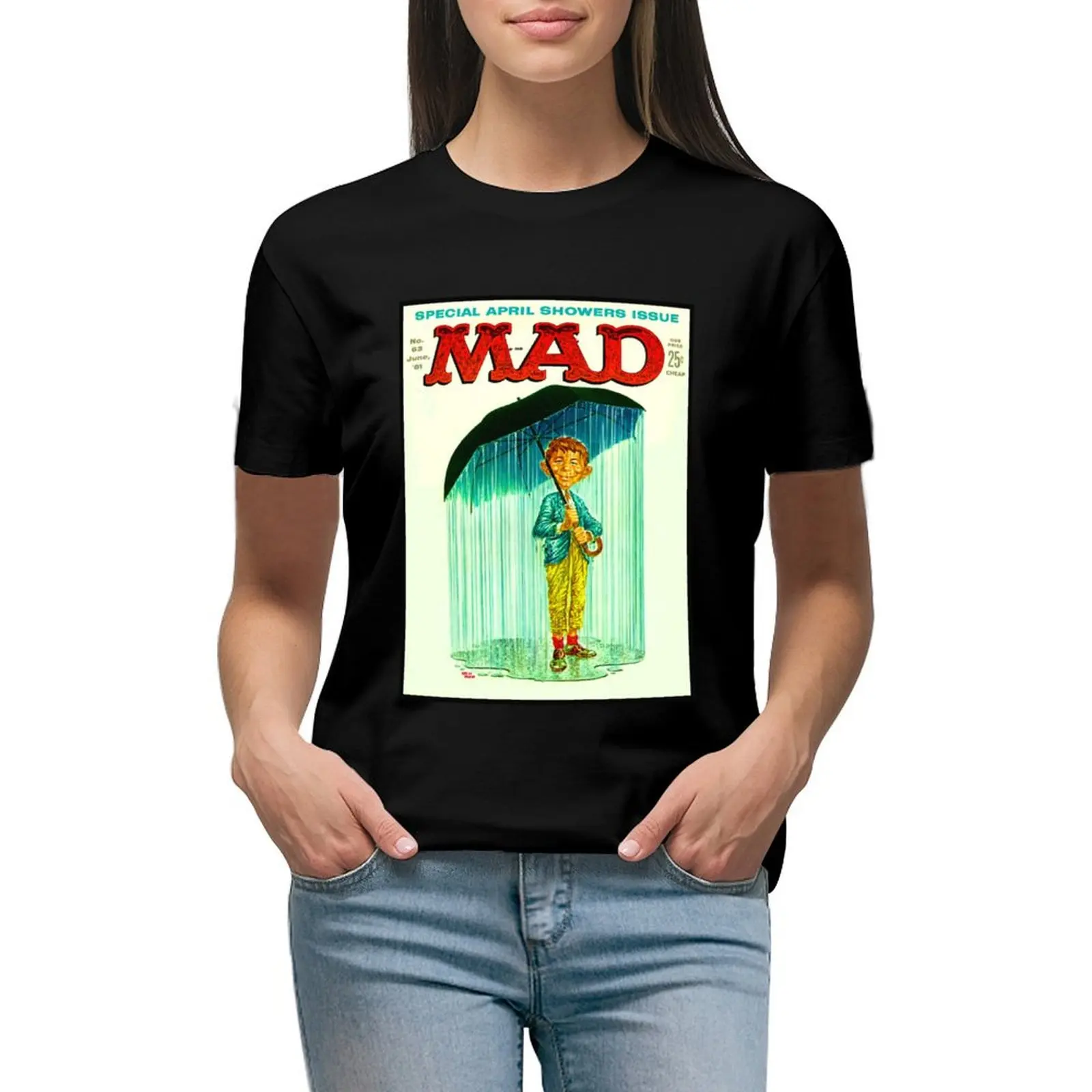 OH BABY! ANOTHER CLASSIC VINTAGE MAD MAGAZINE COVER ART T-shirt lady clothes korean fashion cropped t shirts for Women