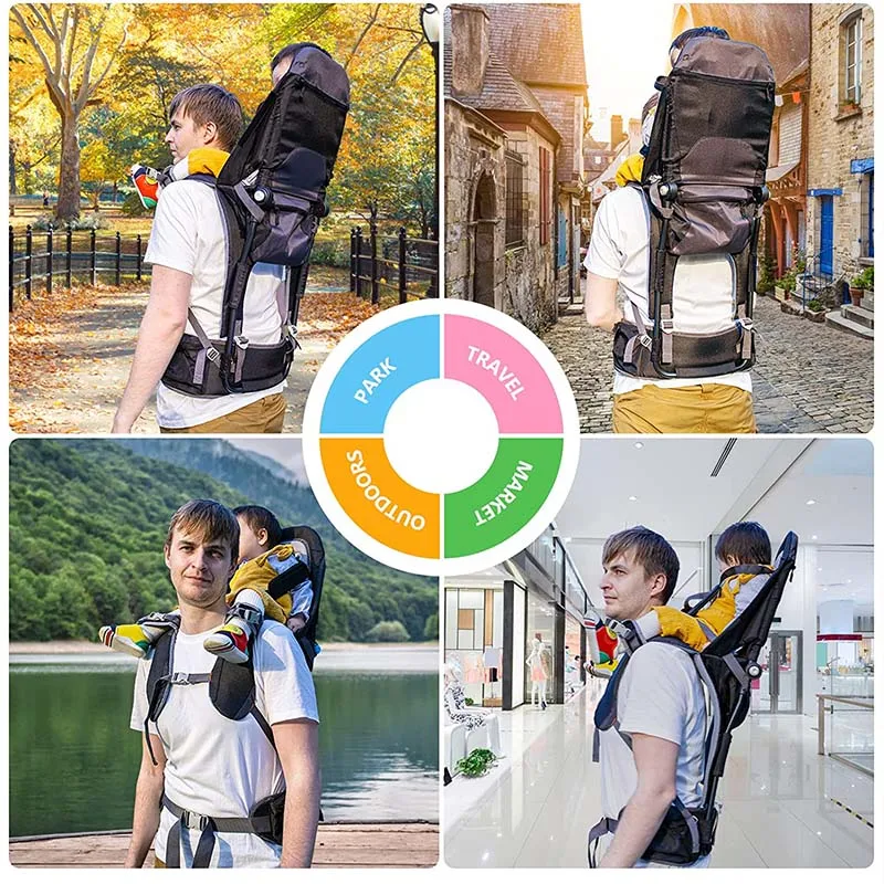 Childcity baby walker artifact baby carrier light children's outdoor travel saddle shoulder seat with shade