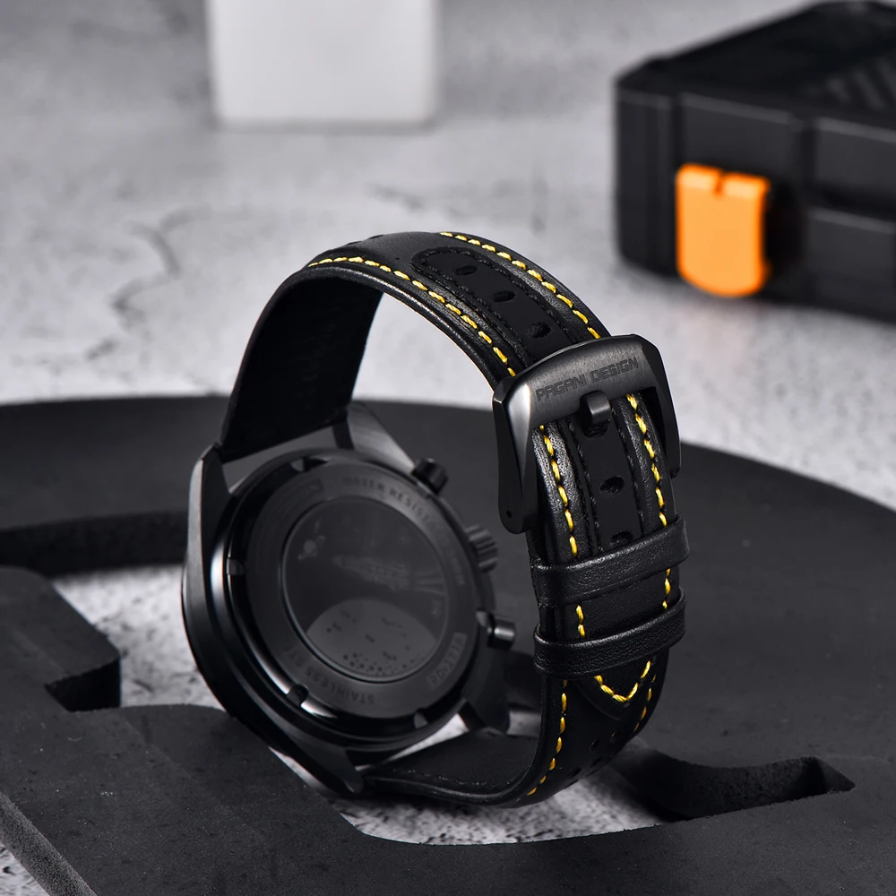 PAGANI DESIGN новые мужские часы мужские кварцевые часы с сапфировым стеклом 100 м водостойкий спортивный хронограф мужские часы из нержавеющей стали