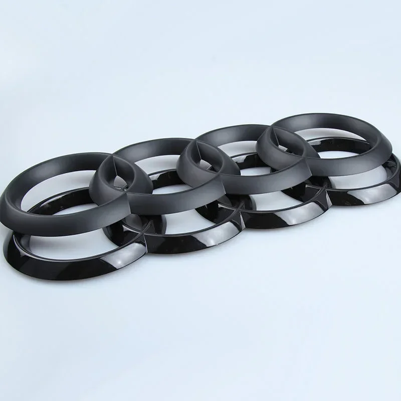 Audi Directly Covered Emblem Front Frill Decoration Accessories Refitted Four-ring Black Emblem For A4 A3 A5 A7 Q3 Q5 Q7 Q2 A6