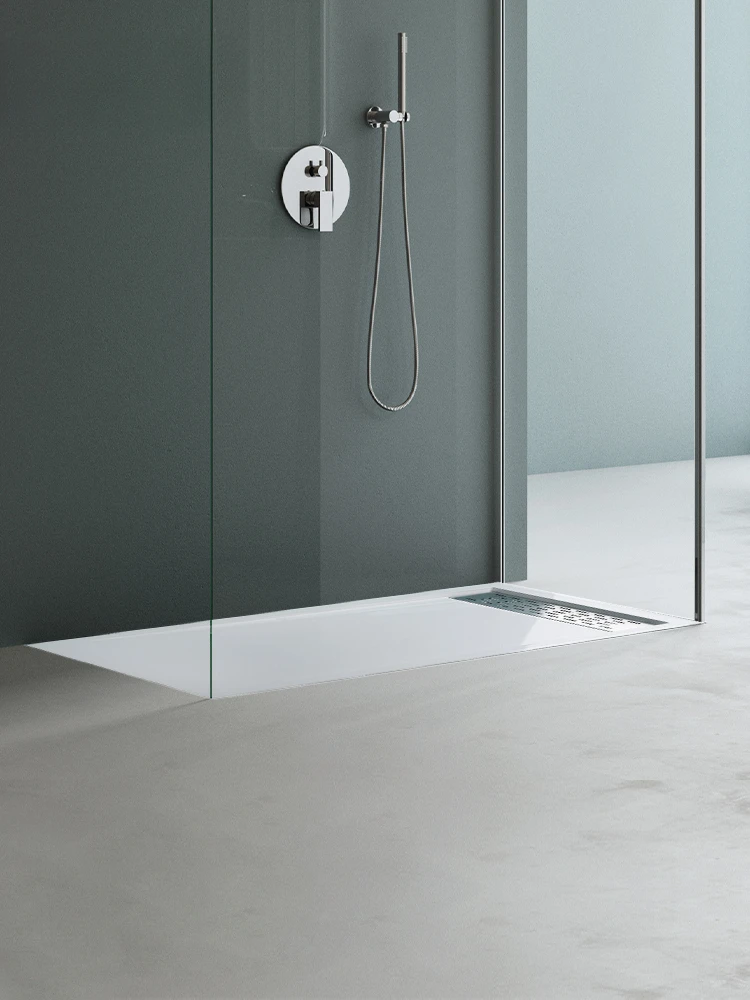 Shower room base acrylic bottom basin rectangular drainage waterproof longitudinal inclined steel plate chassis