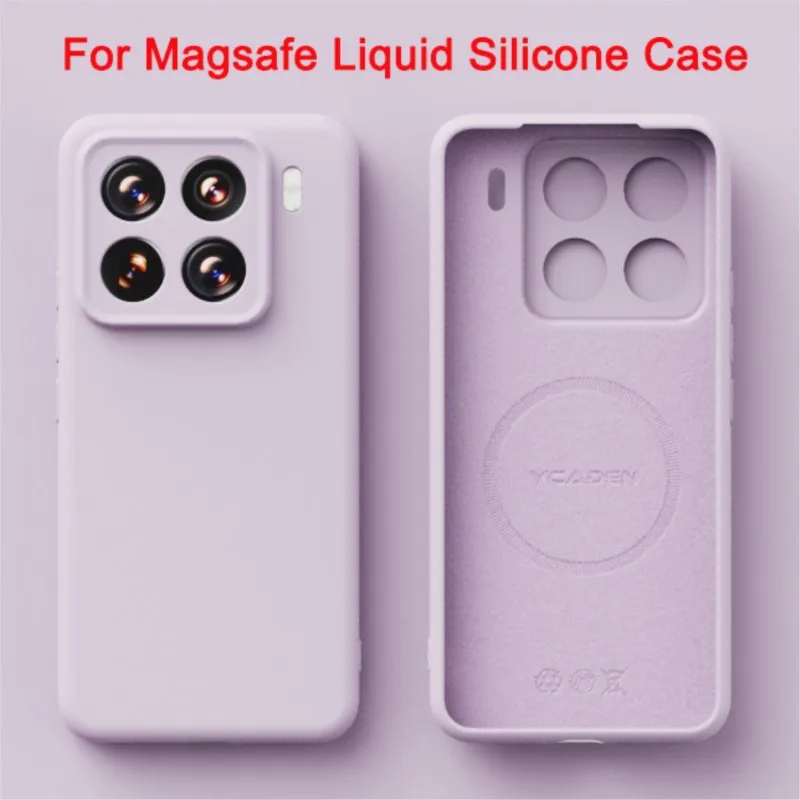 Flüssige Silikon-Handyhülle für Magsafe Xiaomi 17 Pro Max 14 15 Pro, ultromagnetische kabellose Lade-Farbschutzhülle