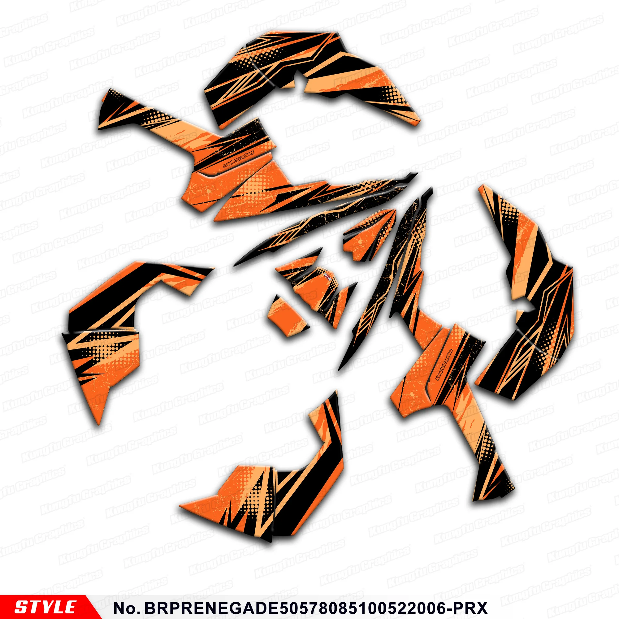 JY RACING Stickers Racing Graphics for CAN-AM RENEGADE X XC 500 800R 800X 1000R,Rebuilding, BRPRENEGADE50578085100522006-PRX