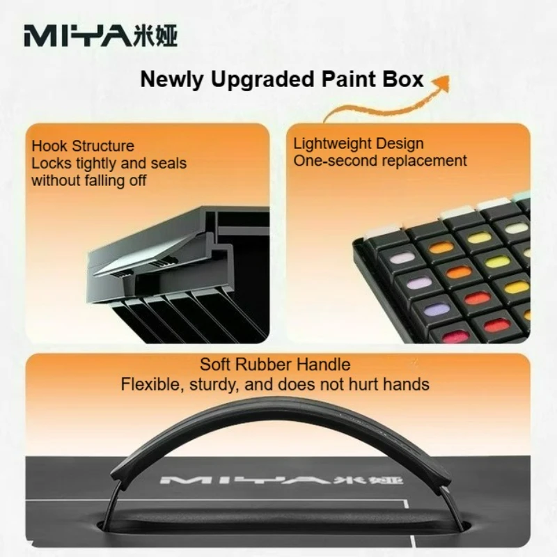 MIYA Gouache مجموعة هلام الطلاء M7 24/36/42 لون 30/60/80 مللي لطلاب الفن الفورمالديهايد خالية TRU حافظة مطاطية ناعمة رفيعة للغاية #4