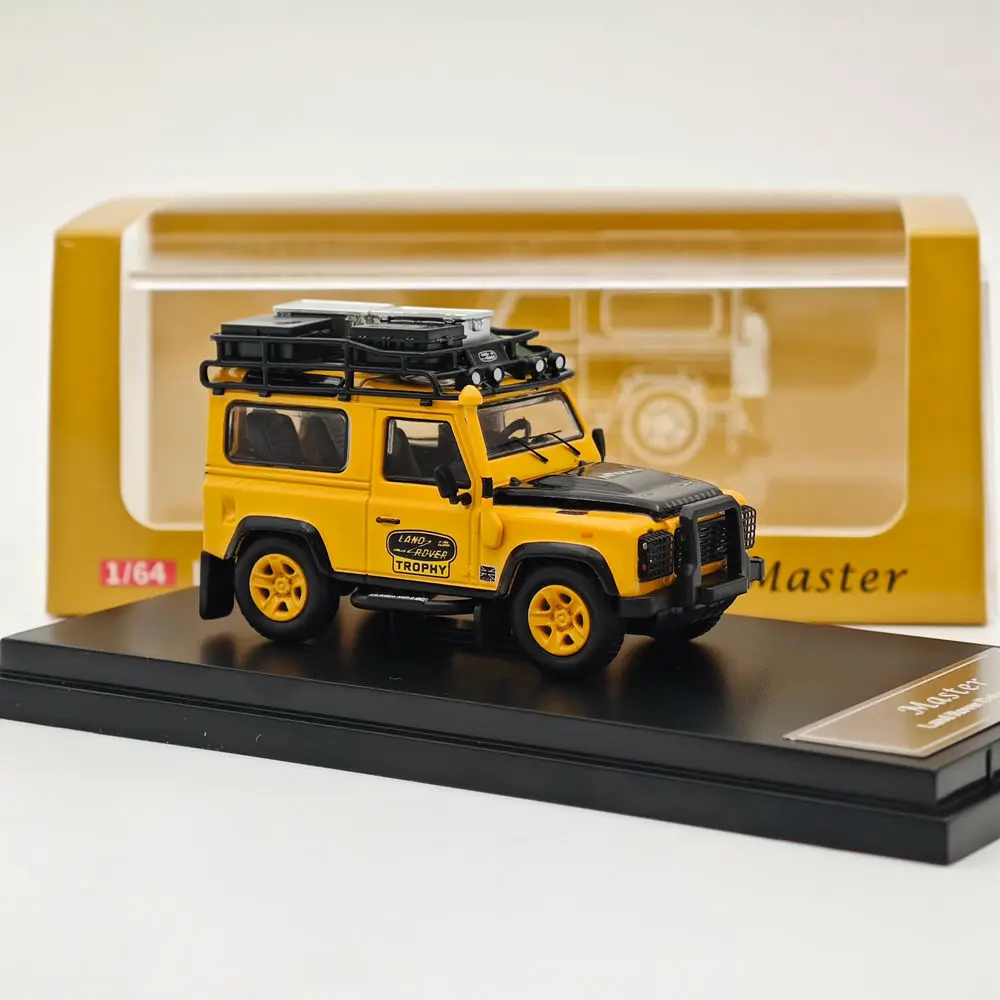 

Master 1:64 for Defender 90 Camel Cup Diecast Toys Car Models Miniature Vehicle Hobby Collectible Gifts