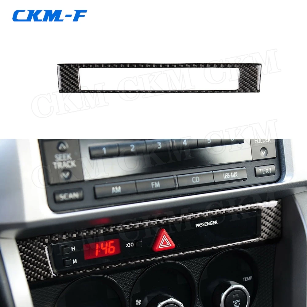 

Carbon Fiber Car Dashboard Center Control Trim Frame Sticker Decoration For Toyota GT86 FT86 ZN6 Subaru BRZ 2013-2017