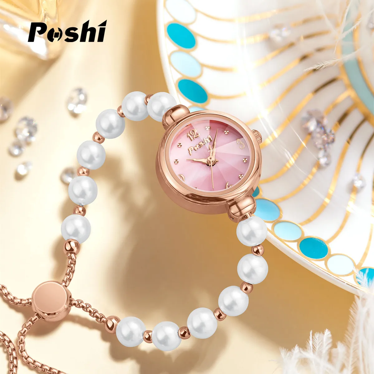 Luxury Diamond Ladies Quartz Watch Top Brand Stainless Steel Strap Elegant Fashion Wristwatch for Women Clock Gift