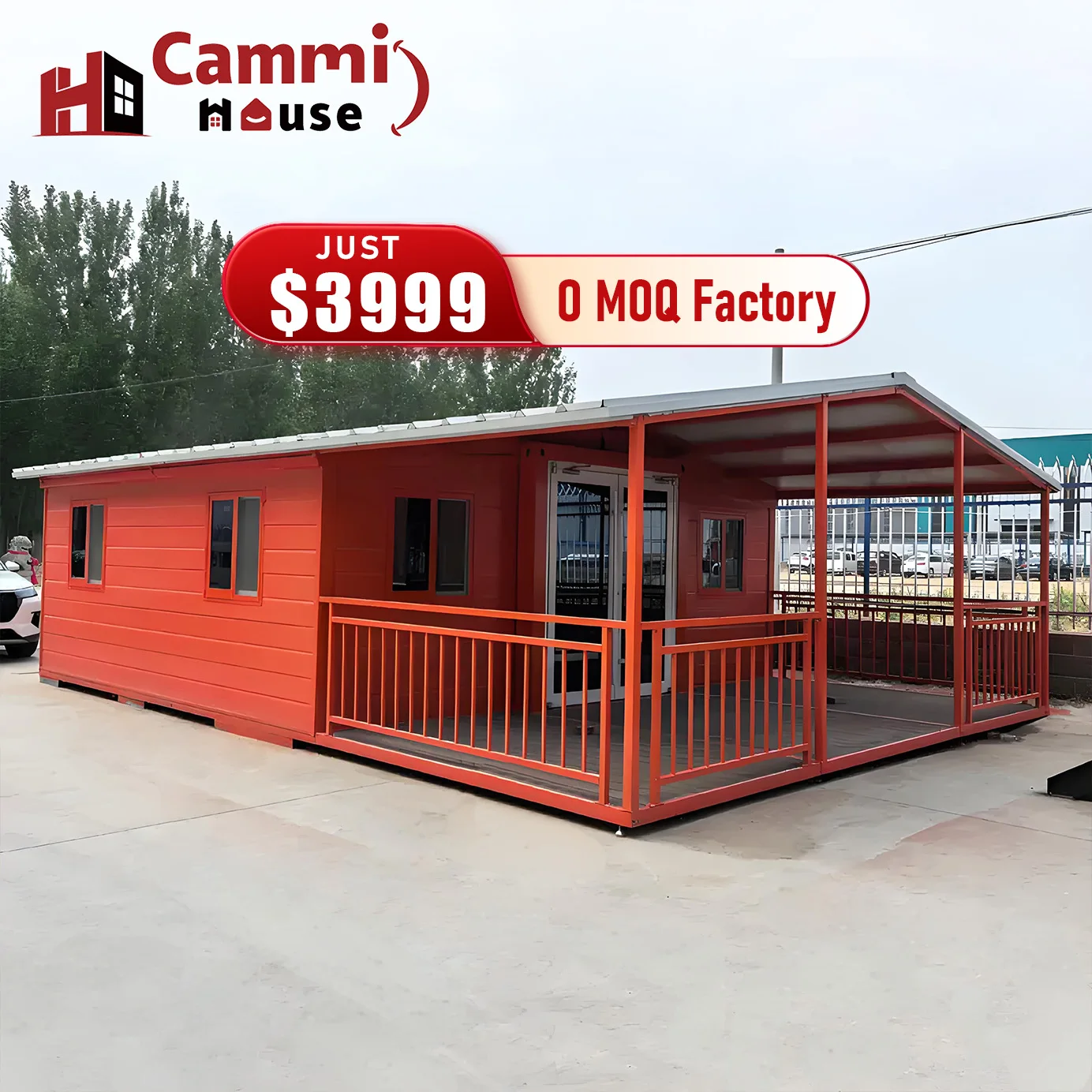 Customized Cammi House 40ft Casas Container Prefabricated Modular Office Building And Hotel Expandable Prefab Shipping House
